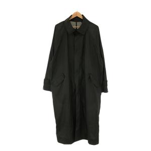 【美品】  HED MAYNER / ヘドメイナー | 2019SS | TRENCH COAT ライトナイロン シングルトレンチコート | S | ブラック | メンズ｜kldclothing