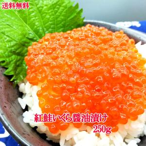 送料無料【250ｇ　紅鮭いくら醤油漬け】（いくら　イク...