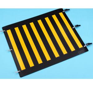 【提携倉庫から出荷】浅羽製作所 電柱標識板L 縦600x横700mm バンド付 黄8列 [ASB00...