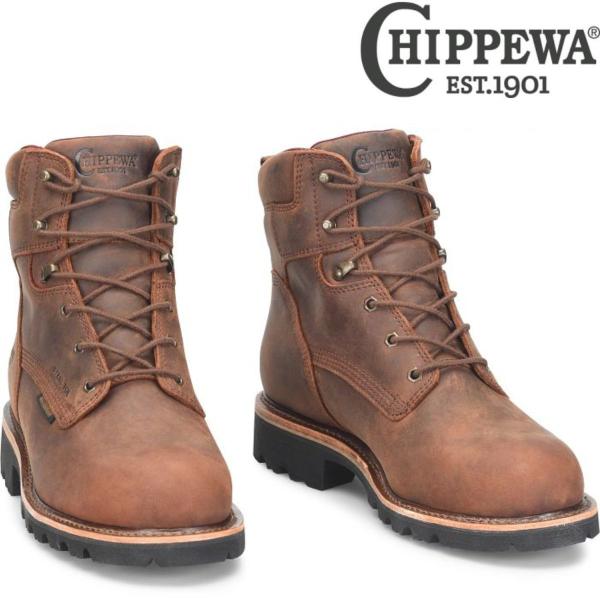 CHIPPEWA チペワ 59207 Super DNA 6インチ 防水 スチールトゥ ワークブーツ...
