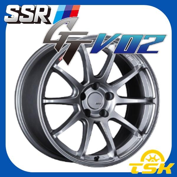 アルミホイール 18インチ 8.5J +40 5H114.3 4本セット SSR GTV02 グレア...