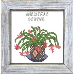 アートフレーム　光触媒アート Home Plants CHRISTMAS CACTUS｜kmmnetshop