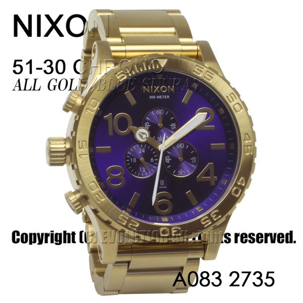 [ニクソン] NIXON 腕時計 51-30 CHRONO: ALL GOLD/BLUE SUNRA...