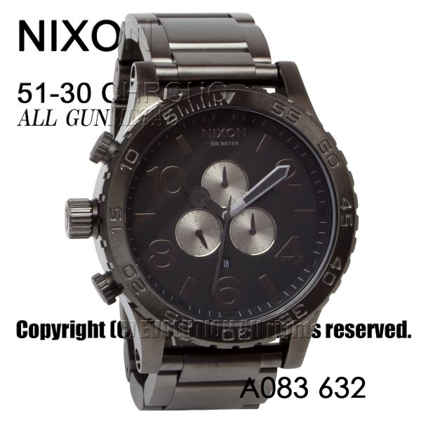[ニクソン] NIXON 腕時計 51-30 CHRONO: ALL GUNMETAL A083-6...