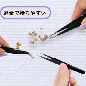 ピンセット 2本セット 精密 ステンレス 軽量...の詳細画像4
