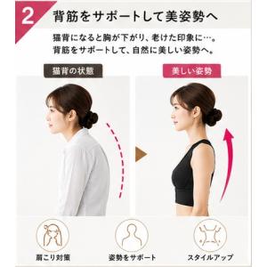 姿勢矯正サポーター レディース 猫背矯正 バス...の詳細画像2