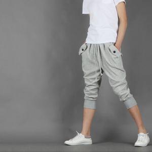 ハーフパンツ 薄手 夏 黒 グレー スポーツ ...の詳細画像2