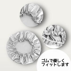 ナイトキャップ ヘアキャップ シルク 保湿 抜...の詳細画像3