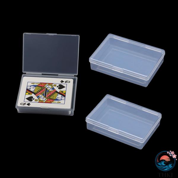 トランプケース 3個入り プラスチック製 空のトランプボックスホルダー 収納オーガナイザー スナップ...