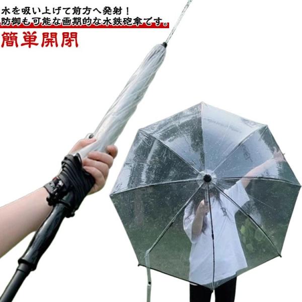 水フェス 簡単開閉 最強 傘型水鉄砲 ウォーターガン 水鉄砲 長傘 雨傘 飛距離 水鉄砲傘 最強 海...