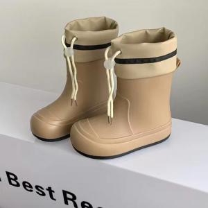 レインシューズ キッズ 雨具 軽量 レインブー...の詳細画像1