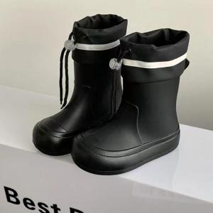 レインシューズ キッズ 雨具 軽量 レインブー...の詳細画像2