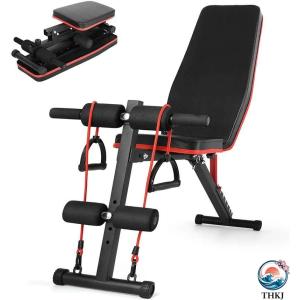 トレーニングベンチ マルチシットアップベンチ 折...の商品画像