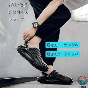 メンズサンダル 身長5cmアップ アーチサポー...の詳細画像4