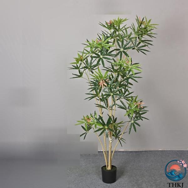 アオキ 人工観葉植物 フェイクグリーン 観覧植物 造花 ホテル リビング ルーム 部屋に置く植物 窓...