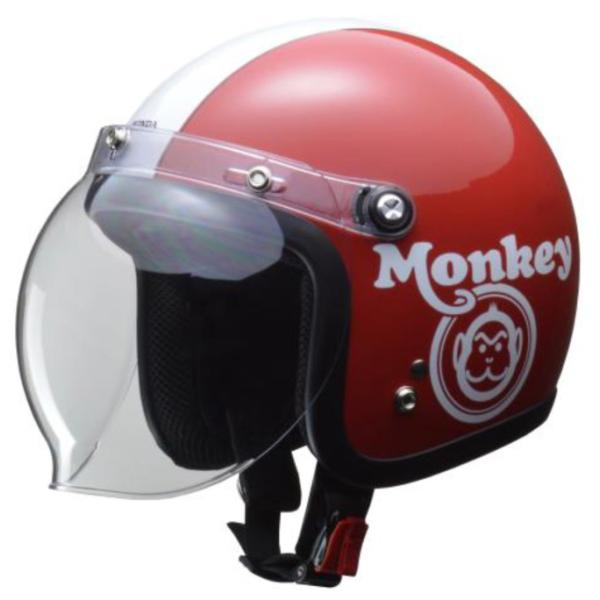 Honda Monkey モンキー ヘルメット レッド×ホワイト