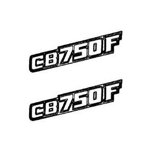 CB750F（RC04）FC サイドカバーマーク TYPE 1 レッド 2個セット純正