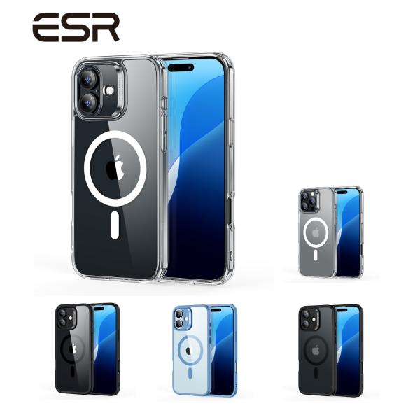 ESR iPhone 16/16Plus/16Pro/16ProMaxケース MagSafe対応 米...