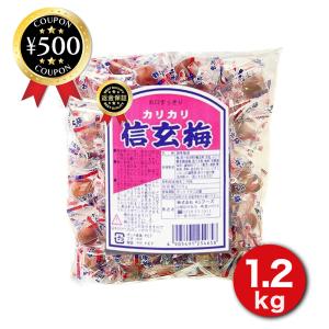 ASフーズ カリカリ信玄梅 1.2kg 大容量 業務用サイズ カリカリ梅 うめ 梅 梅干し 個包装 お菓子 おつまみ 人気 おすすめ 武田信玄｜knistore