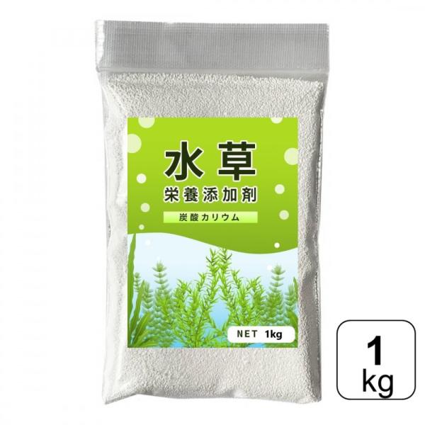 K＆I 水草栄養剤のための炭酸カリウム 1kg 取扱説明書付き カリウム 水槽 肥料 水草 栄養 栄...