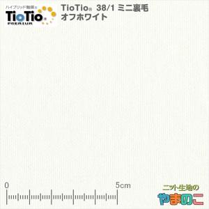 お買得！ TioTioプレミアム　38/1ミニ裏毛　オフホワイト【抗菌・消臭・抗ウイルス】【花粉対策】ハイブリッド触媒｜knit-yamanokko