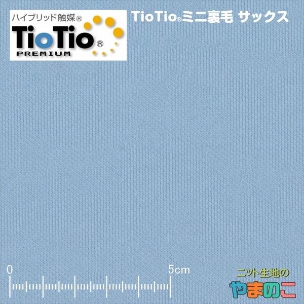 お買得！ TioTioプレミアム　38/1ミニ裏毛　サックス【抗菌・消臭・抗ウイルス】【花粉対策】ハ...
