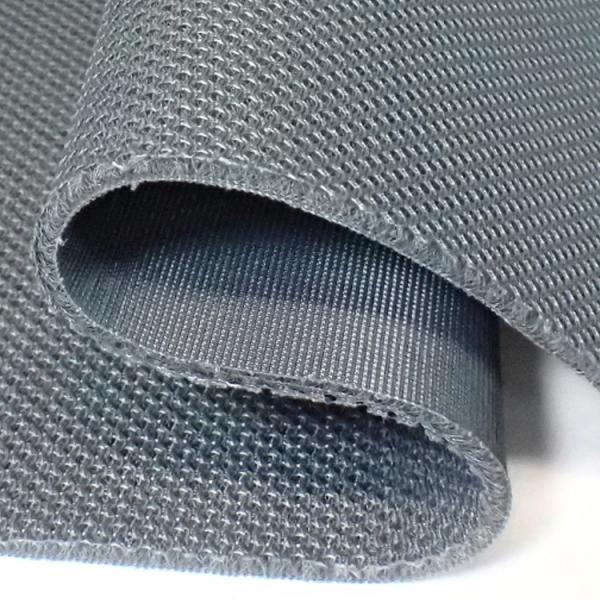 耐久クッション ダブルラッセルメッシュ　グレー　4〜5mm厚ハードタイプ150cm巾　ニット生地
