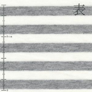 ニット生地 UV加工 綿モダール30天竺ボーダ...の詳細画像2