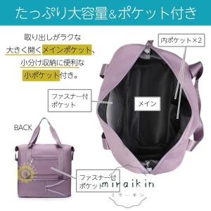 ボストンバッグ レディース メンズ 大容量 軽...の詳細画像3