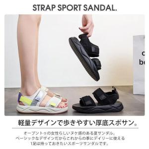 サンダル レディース スポーツサンダル 厚底サ...の詳細画像2