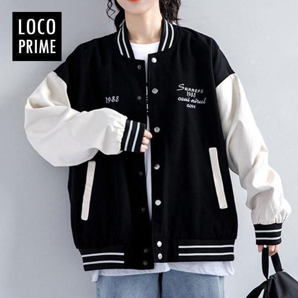 【値下げ】スタジャン レディース ブルゾン ジャンパー ジャケット アメカジ オーバーサイズ スタジ...