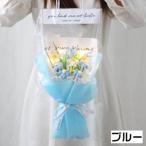 ニットブーケ 手作り花 かぎ針編み ニット フ...の詳細画像3