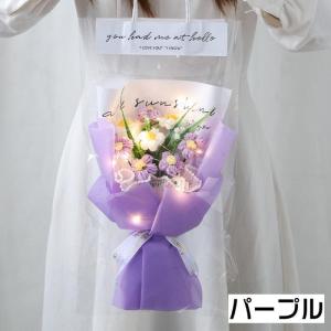 ニットブーケ 手作り花 かぎ針編み ニット フ...の詳細画像4