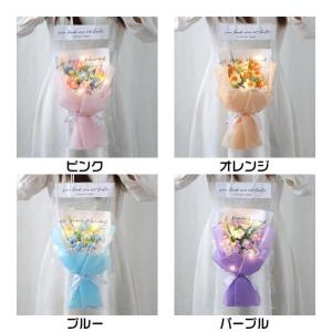 ニットブーケ 手作り花 かぎ針編み ニット フ...の詳細画像5