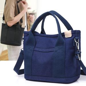 トートバッグ 帆布 レディース ハンドバッグ 2way 無地 小さめ バック ミニ 仕切り 母の日 プレゼント ショルダー キャンバス 通勤バッグ
