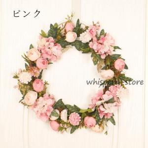 プリザーブドフラワー 母の日 リース 玄関 飾...の詳細画像1