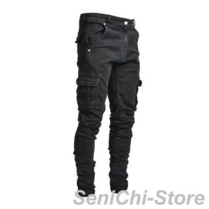 デニムパンツ メンズ ジーパン ストレッチ ス...の詳細画像1