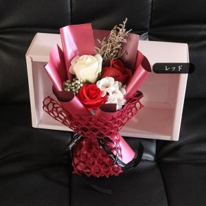 ソープフラワー 花束 ボックス入り ブーケ フ...の詳細画像1