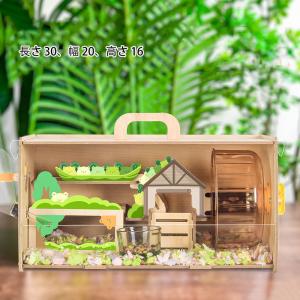 透明 小動物ケージ ハムスター ハムスター用ケ...の詳細画像5