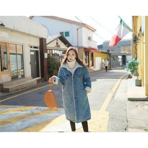 ボアジャケット デニム Gジャン レディース ...の詳細画像4