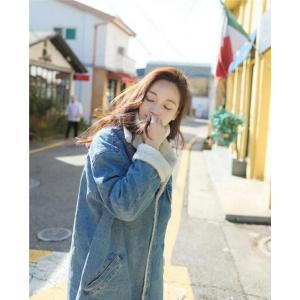 ボアジャケット デニム Gジャン レディース ...の詳細画像5