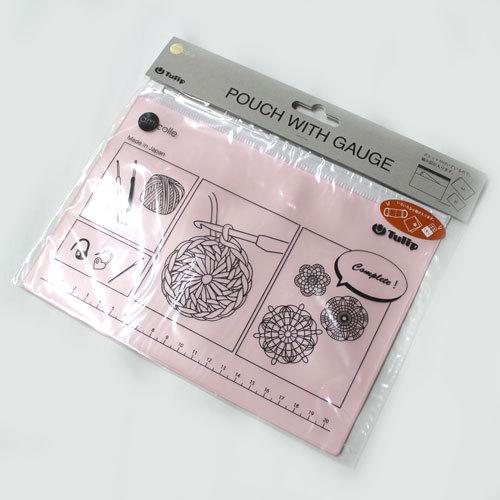 チューリップ amicolle（アミコレ） ゲージ付きポーチ　ピンク