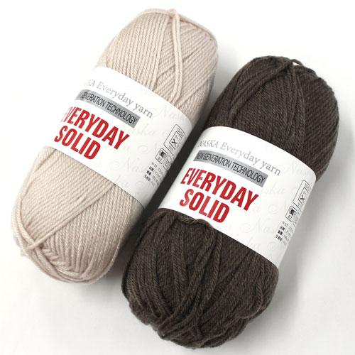 【100g巻】内藤商事毛糸　エブリデイソリッド