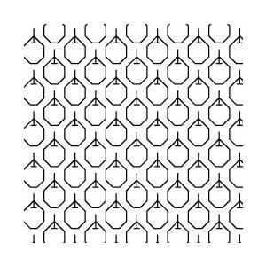 オリムパス　刺し子　花ふきん　布パック　りんご　白（糸別売り）