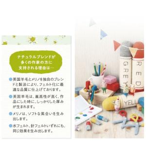 ハマナカ フェルト羊毛 ナチュラルブレンドの詳細画像3