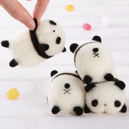 ハマナカ　はじめてのアクレーヌ　キット　おしりフェイスマスコット　パンダ