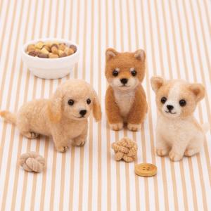 羊毛フェルトキット ミニチュアダックスフンド 羊毛フェルト犬キット