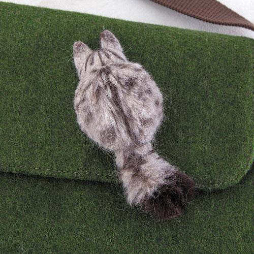 ハマナカ　ニードルフェルトでつくる 植毛入門キット サバトラのブローチ 羊毛フェルト