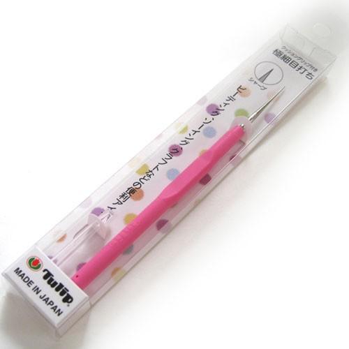 チューリップ クッショングリップ付き極細目打ちS （ピンク）