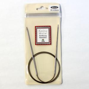 チューリップ 輪針　ニーナ　メタルニッティングニードルズ　80cm　0〜2号